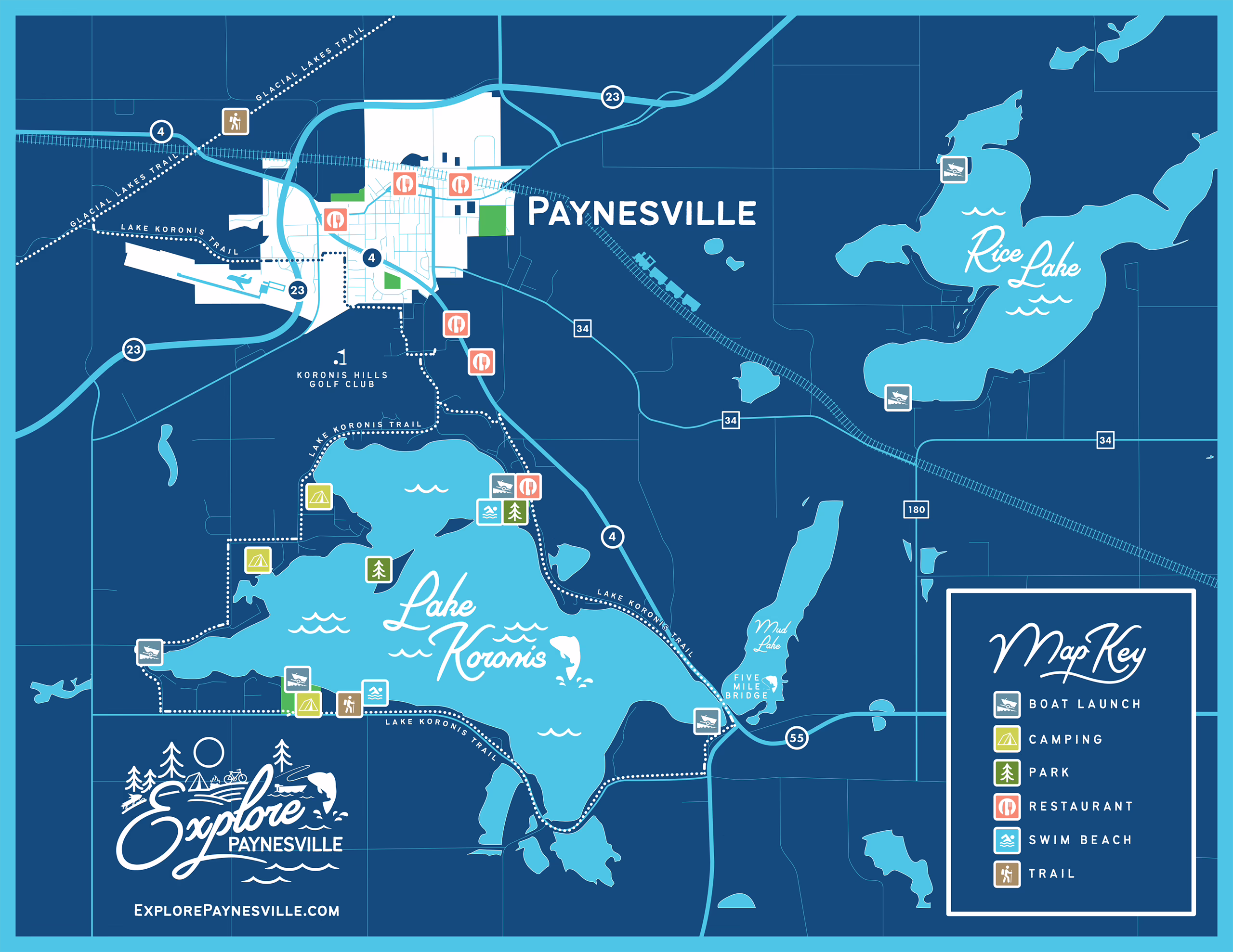 Explore Paynesville Map